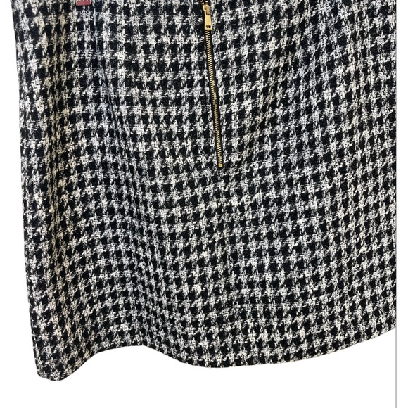 NWT LOFT Houndstooth Tweed Shirt size 12 - Picture 2 of 5